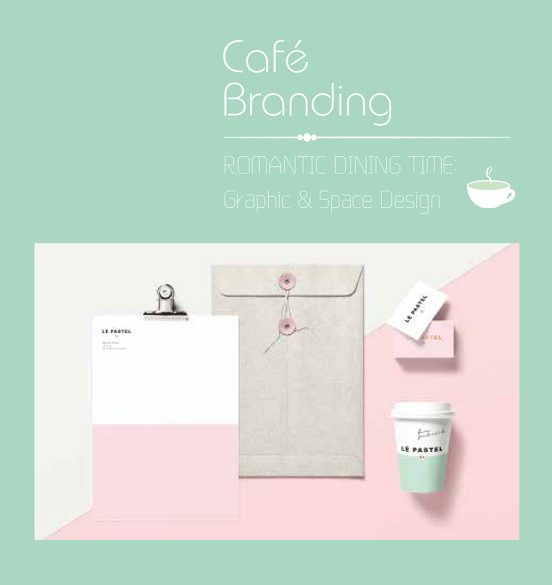 Cafe Branding ROMANTIC COFFEE TIME:Graphic & Space Design